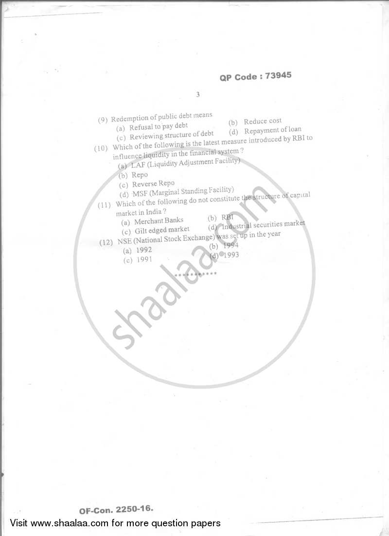 Business Economics 5 2016-2017 - B.Com. - Semester 5 (TYBcom) - University of Mumbai question paper with PDF download