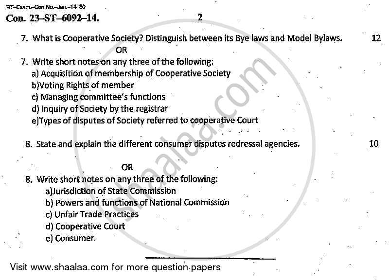 Business Law 2013-2014 - B.Com. - 2nd Year (SYBcom) - University of Mumbai question paper with PDF download