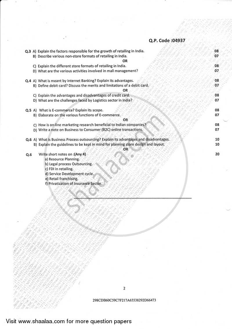 Commerce 2 2016-2017 - B.Com. - Semester 2 (FYBcom) - University of Mumbai question paper with PDF download