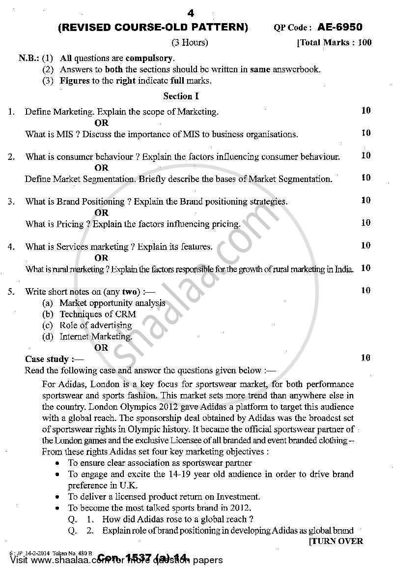 Commerce 3 - Marketing and Human Resource Management 2013-2014 - B.Com. - 3rd Year (TYBcom) - University of Mumbai question paper with PDF download