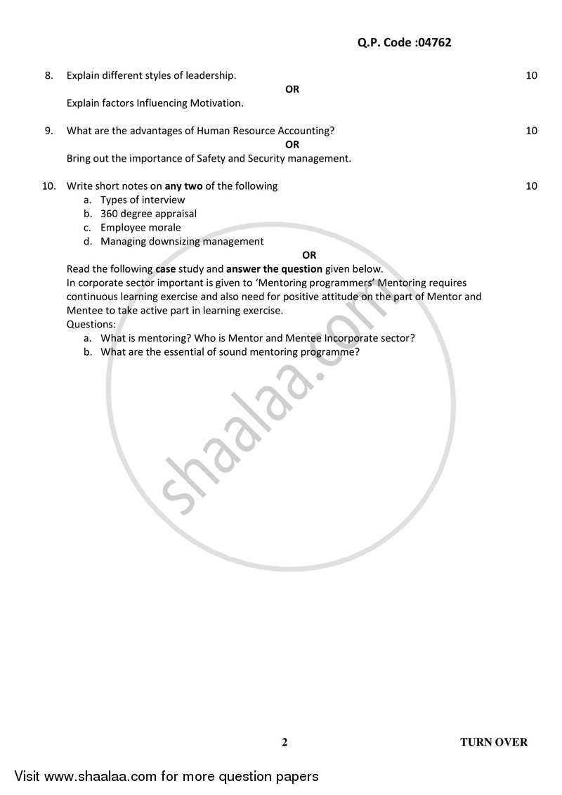 Commerce 3 - Marketing and Human Resource Management 2016-2017 - B.Com. - 3rd Year (TYBcom) - University of Mumbai question paper with PDF download