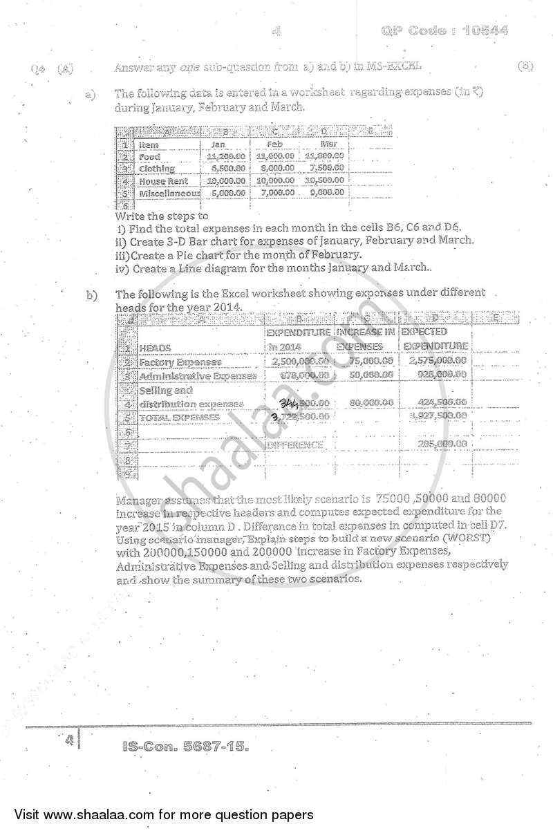 Computer Systems and Applications 2014-2015 - B.Com. - Semester 6 (TYBcom) - University of Mumbai question paper with PDF download