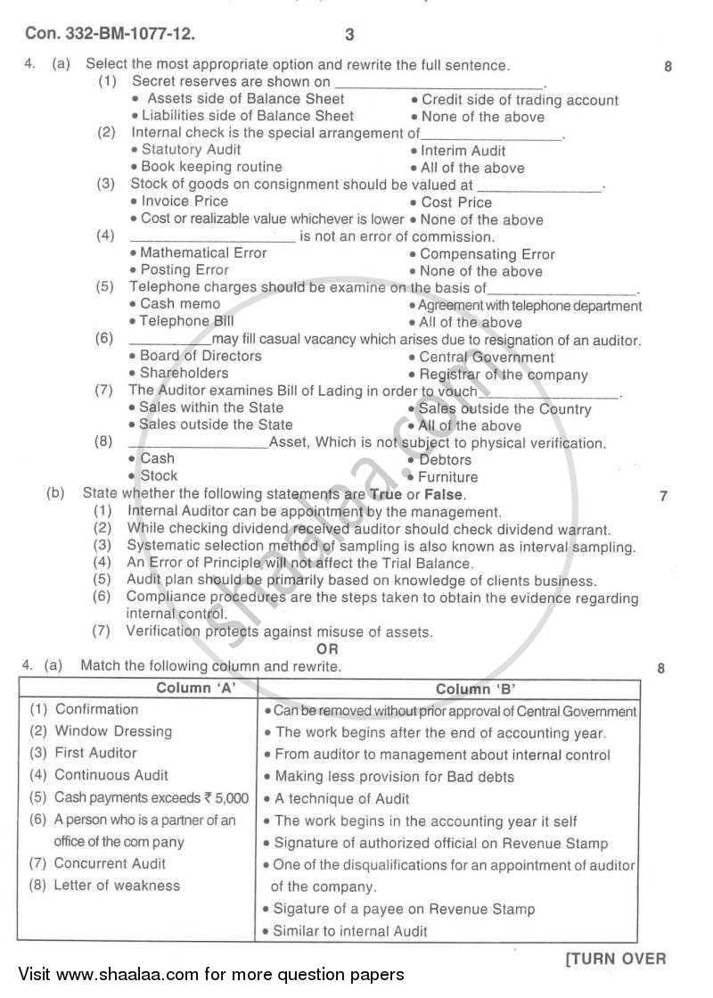 Cost Accounting Introduction and Basic Concepts (Financial Accounting and Auditing 4) 2011-2012 - B.Com. - 3rd Year (TYBcom) - University of Mumbai question paper with PDF download