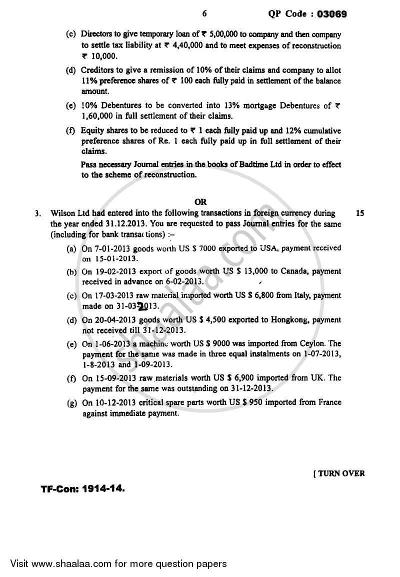 Cost Accounting Introduction and Basic Concepts (Financial Accounting and Auditing 6) 2014-2015 - B.Com. - Semester 5 (TYBAF) - University of Mumbai question paper with PDF download