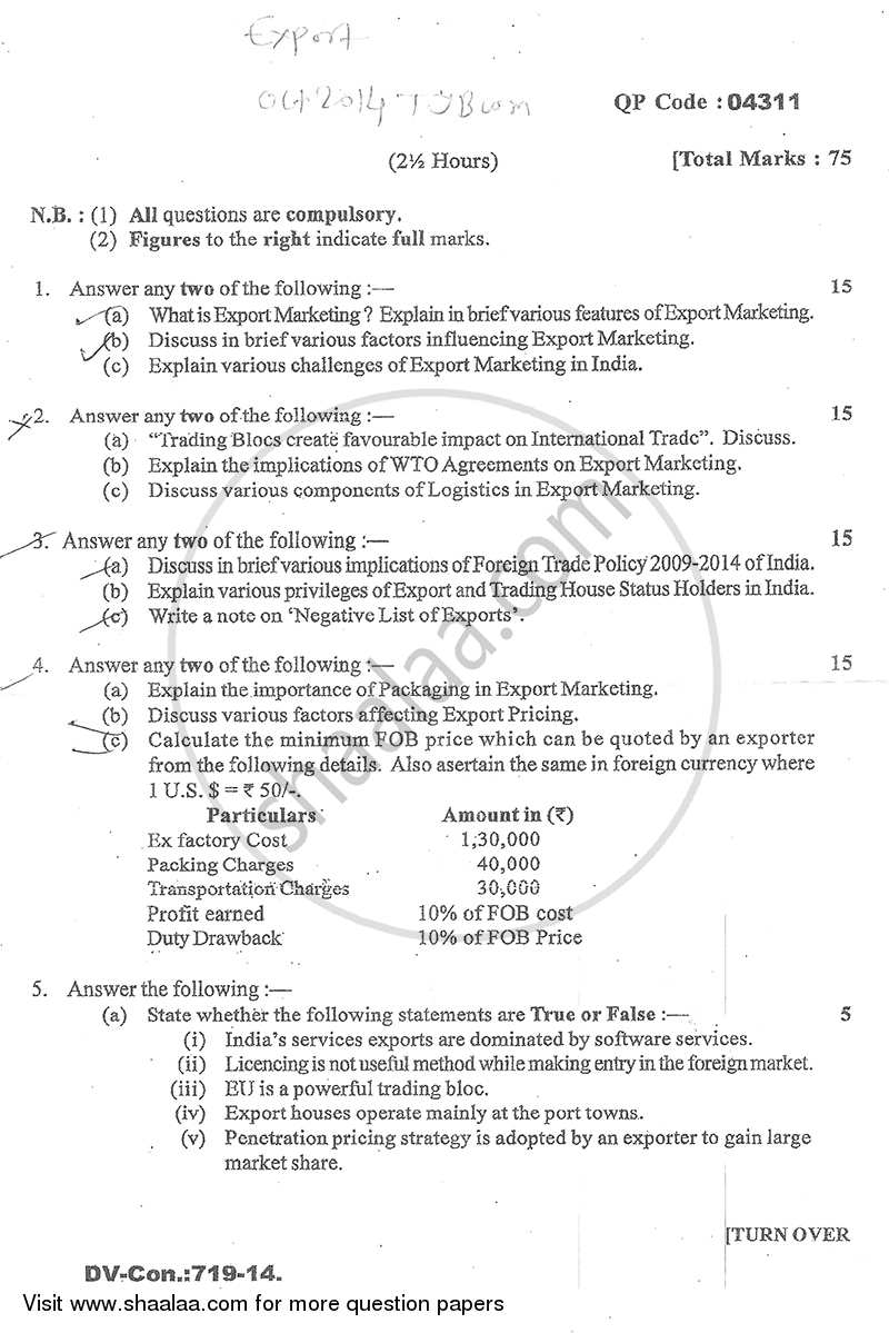 marketing research tybcom sem 5 question paper