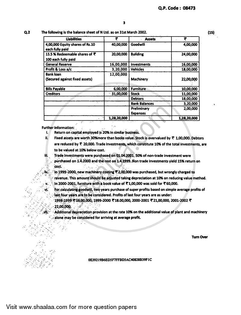 Financial Accounting 7 2016-2017 - B.Com. - Semester 6 (TYBAF) - University of Mumbai question paper with PDF download