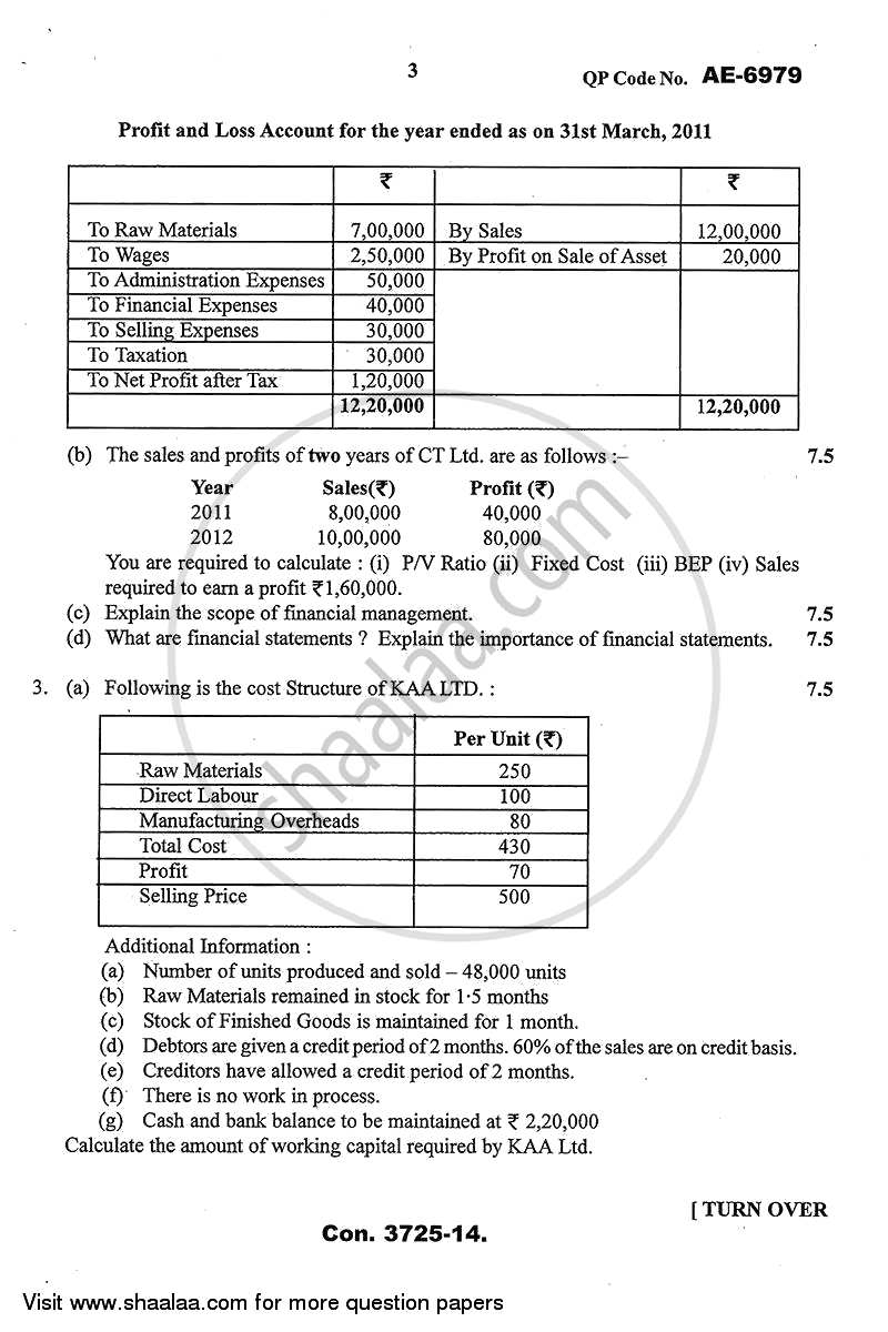 Financial Management 2013-2014 - B.Com. - 3rd Year (TYBcom) - University of Mumbai question paper with PDF download