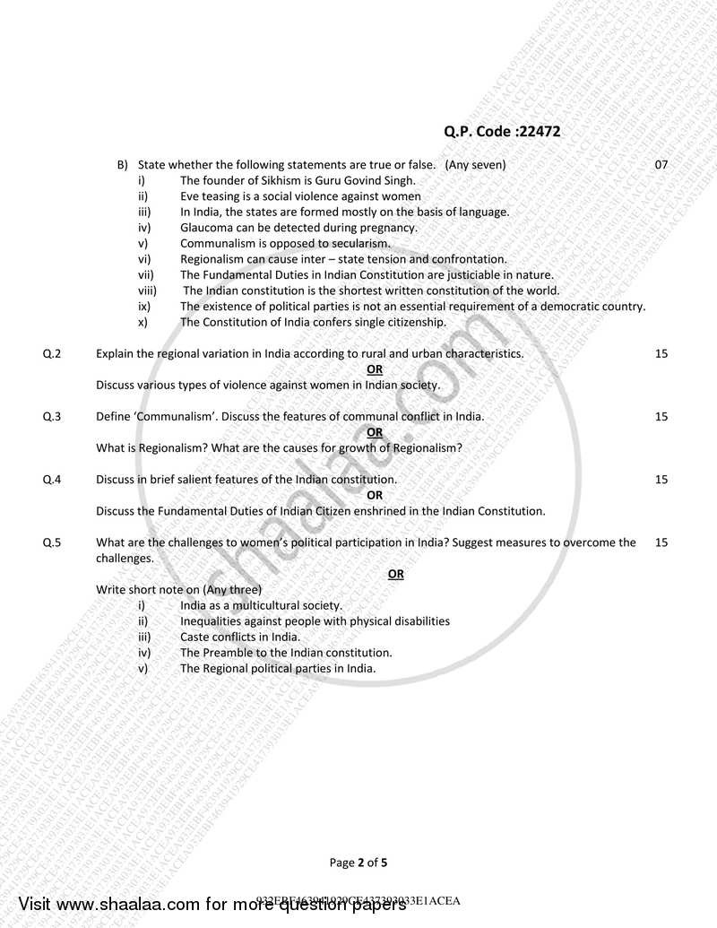 Foundation Course-Commercial Environment 1 2017-2018 - B.Com. - Semester 1 (FYBAF) - University of Mumbai question paper with PDF download