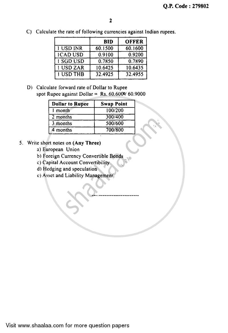 International Banking and Finance 2016-2017 - B.Com. - Semester 5 (TYBBI) - University of Mumbai question paper with PDF download