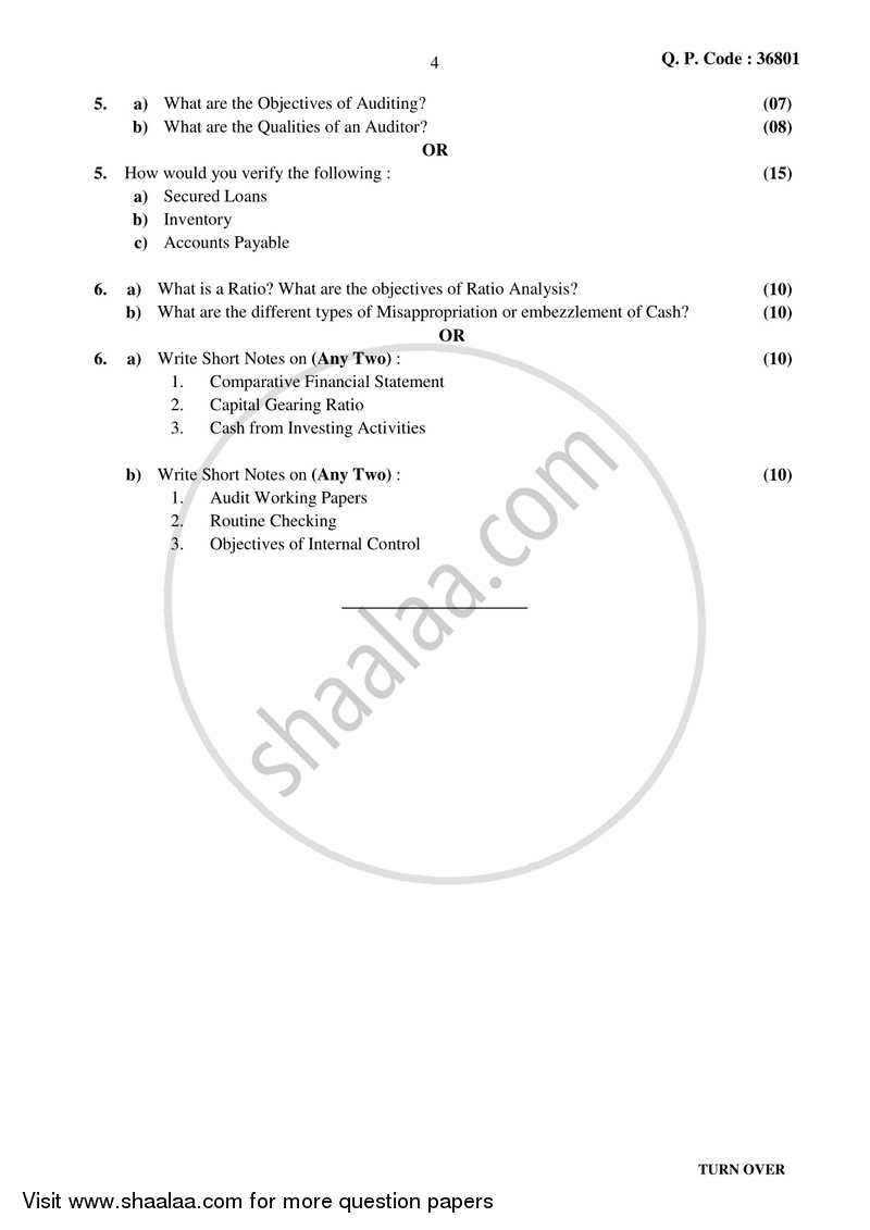 Management Accounting (Financial Accounting and Auditing 10) 2017-2018 - B.Com. - Semester 6 (TYBcom) - University of Mumbai question paper with PDF download