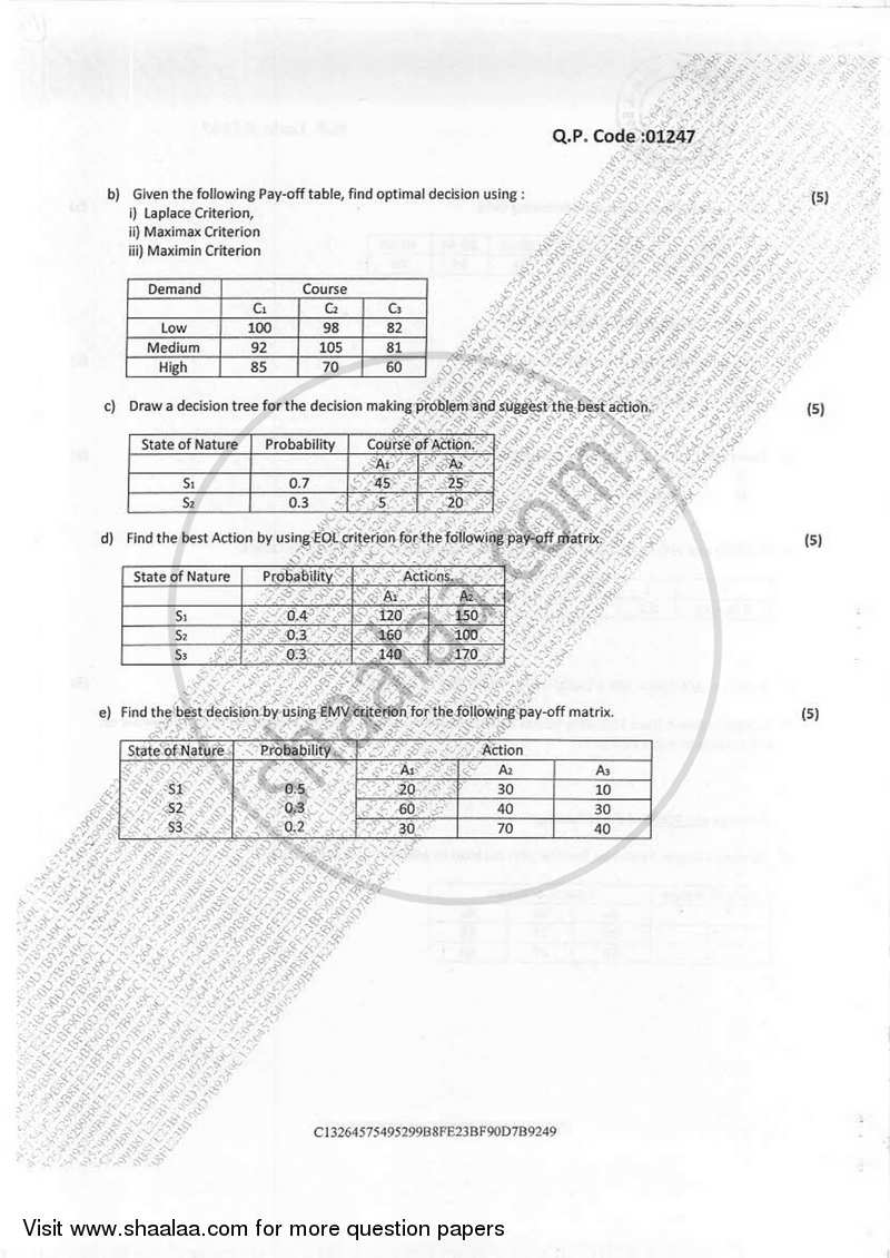 Mathematical and Statistical Techniques 2016-2017 - B.Com. - Semester 1 (FYBcom) - University of Mumbai question paper with PDF download