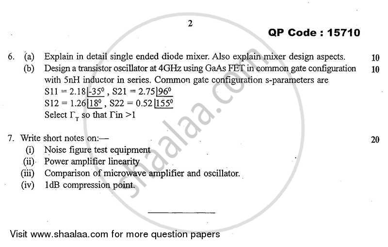 Advance Microwave Engineering 2014-2015 - B.E. - Semester 8 (BE Fourth Year) - University of Mumbai question paper with PDF download