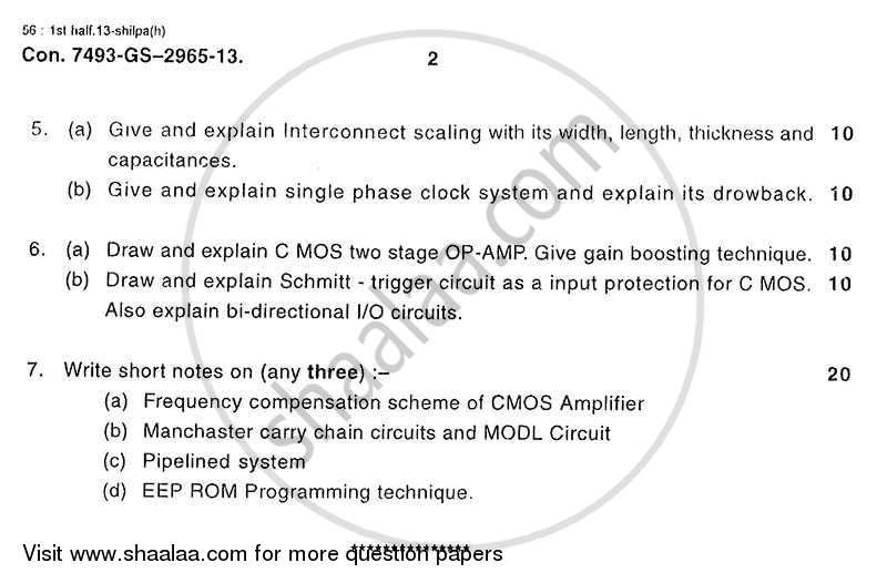 Advance Vlsi Design 2012-2013 - B.E. - Semester 8 (BE Fourth Year) - University of Mumbai question paper with PDF download