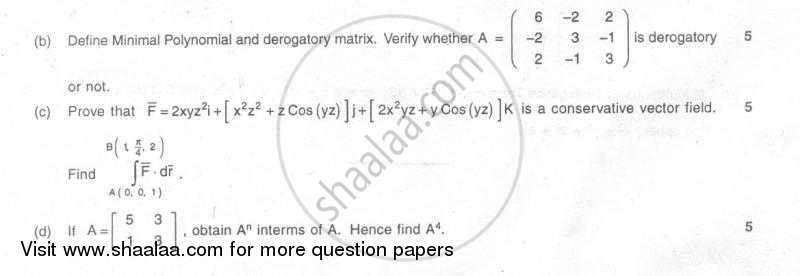 Advanced Engineering Mathematics 2005-2006 - B.E. - Semester 4 (SE Second Year) - University of Mumbai question paper with PDF download