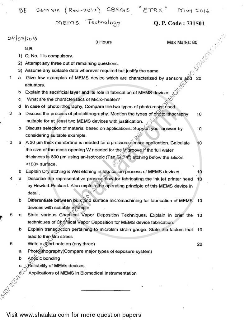 Advanced Networking Technologies 2015-2016 - B.E. - Semester 8 (BE Fourth Year) - University of Mumbai question paper with PDF download