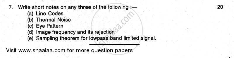 Analog and Digital Communication 2011-2012 - B.E. - Semester 4 (SE Second Year) - University of Mumbai question paper with PDF download