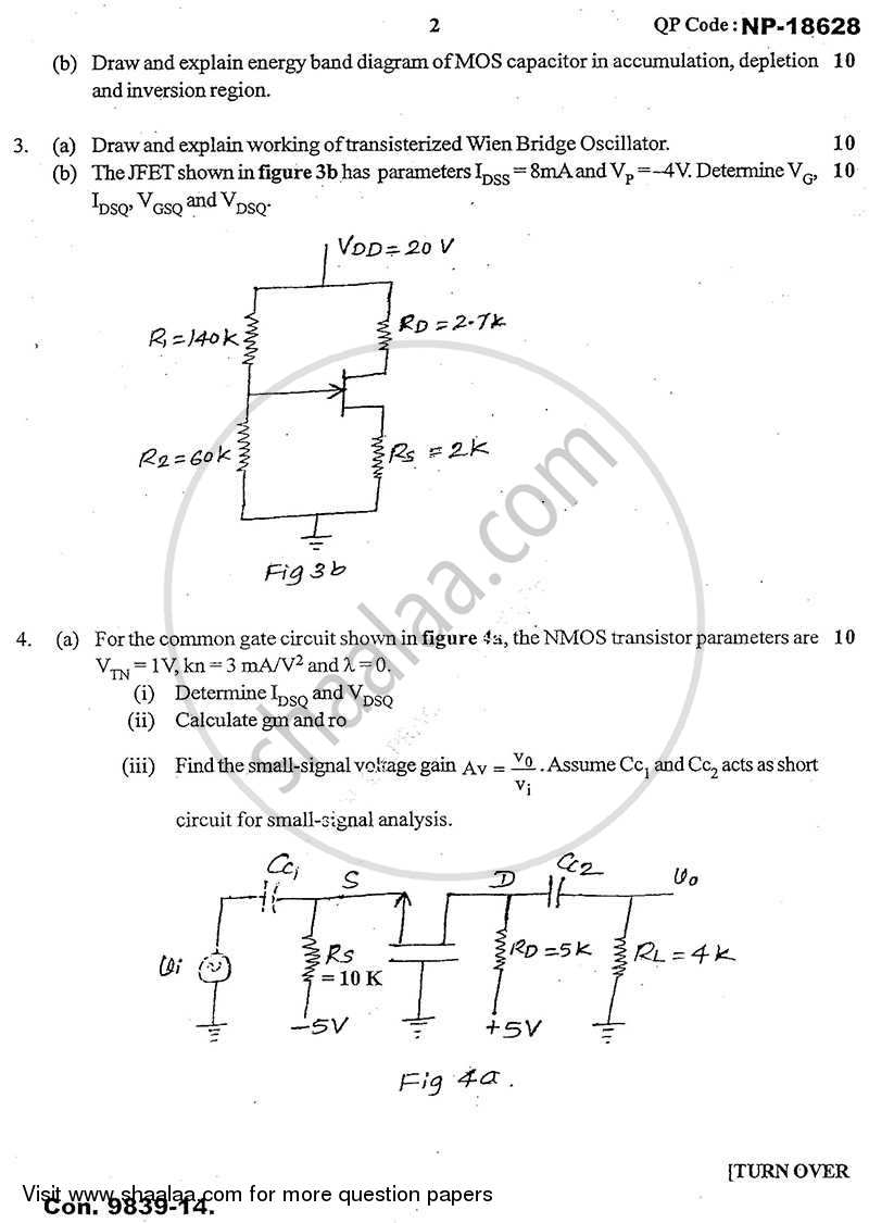 Analog Electronics 1 2013-2014 - B.E. - Semester 3 (SE Second Year) - University of Mumbai question paper with PDF download