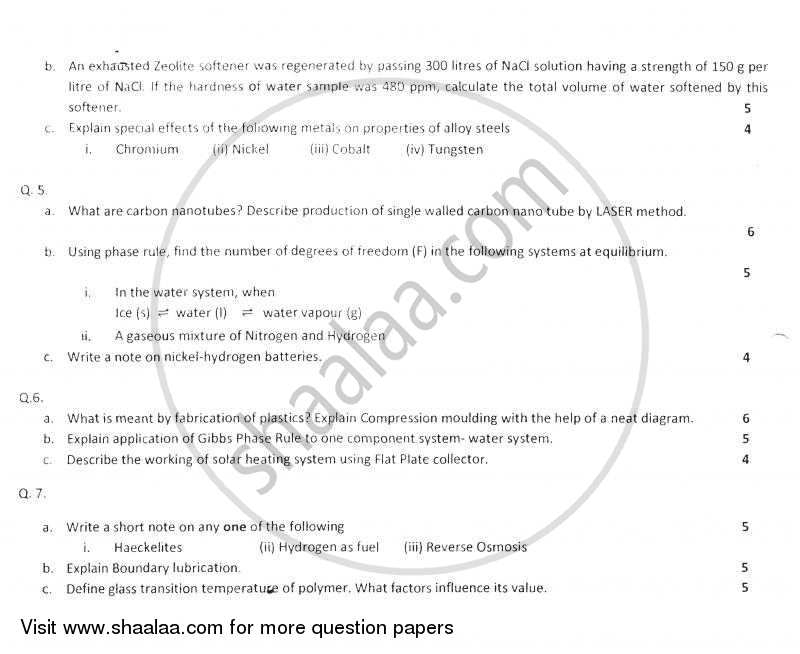 Applied Chemistry 1 2011-2012 - B.E. - Semester 1 (FE First Year) - University of Mumbai question paper with PDF download