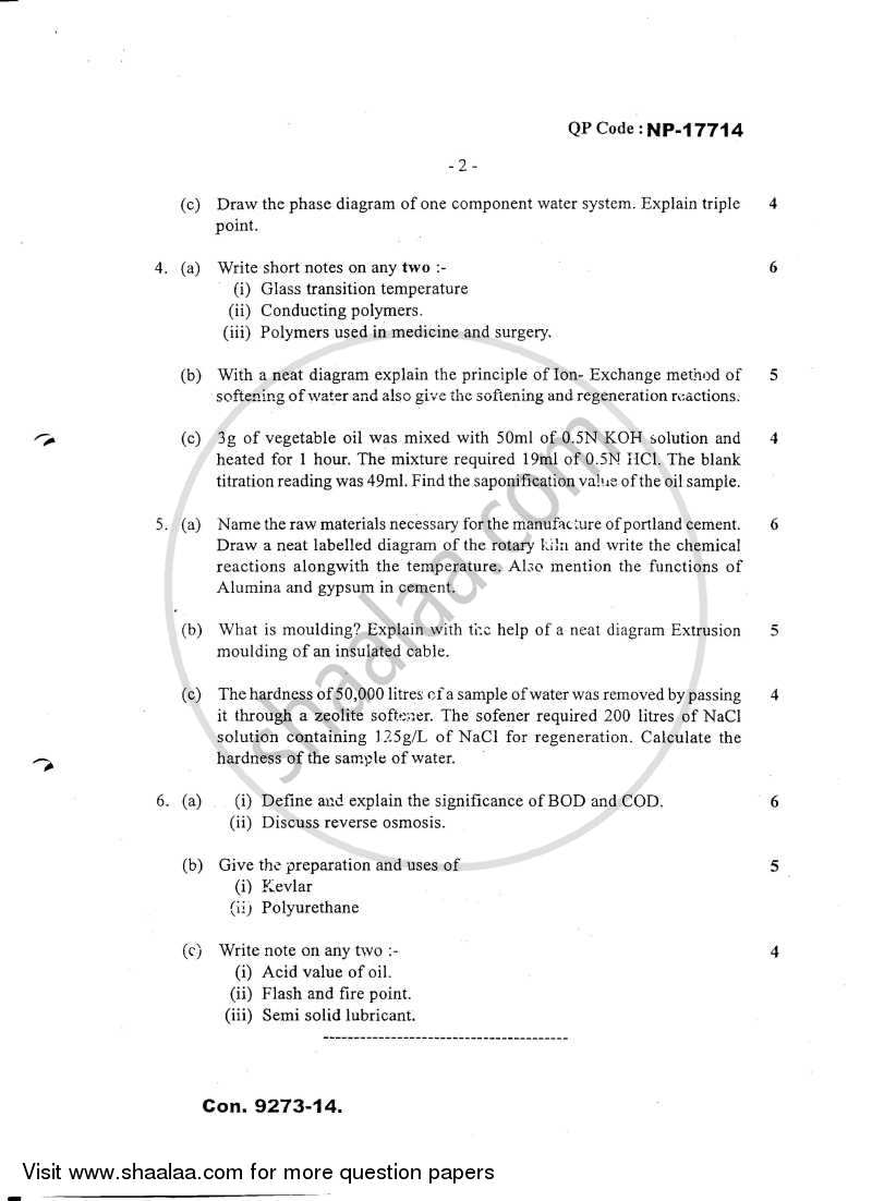 Applied Chemistry 1 2013-2014 - B.E. - Semester 1 (FE First Year) - University of Mumbai question paper with PDF download