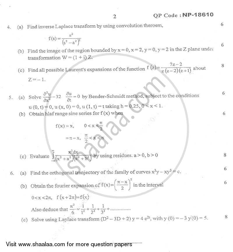 Applied Mathematics 3 2013-2014 - B.E. - Semester 3 (SE Second Year) - University of Mumbai question paper with PDF download