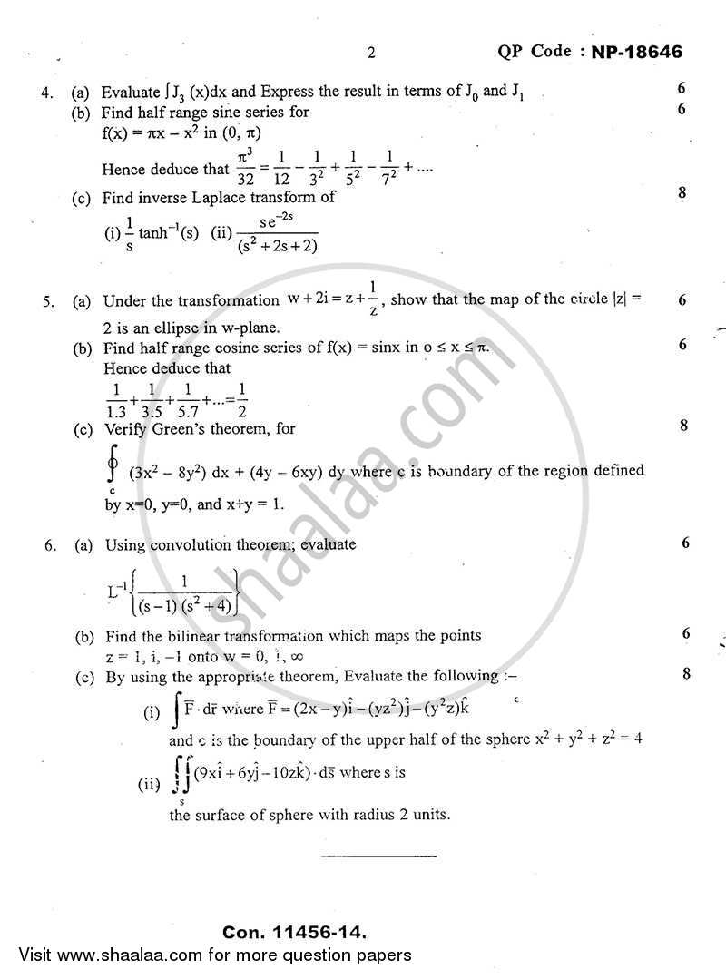 Applied Mathematics 3 2013-2014 - B.E. - Semester 3 (SE Second Year) - University of Mumbai question paper with PDF download