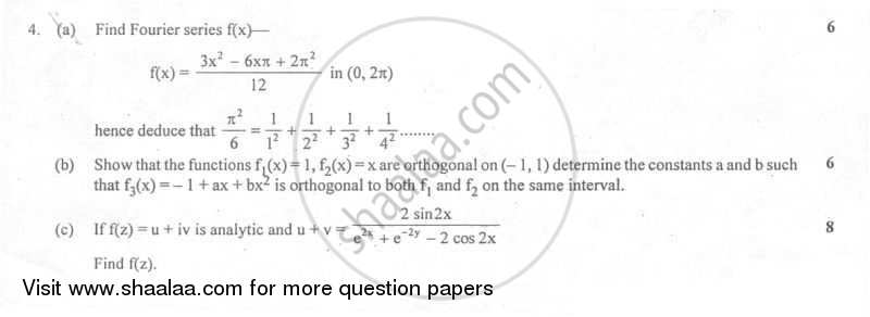 Applied Mathematics 3 2006-2007 - B.E. - Semester 3 (SE Second Year) - University of Mumbai question paper with PDF download
