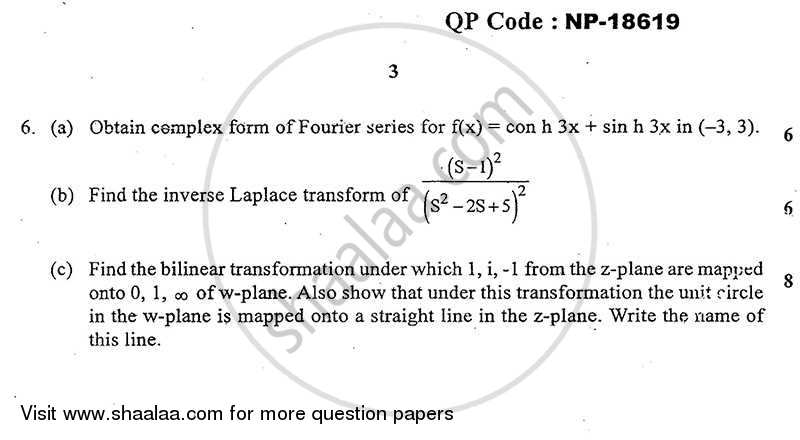 Applied Mathematics 3 2013-2014 - B.E. - Semester 3 (SE Second Year) - University of Mumbai question paper with PDF download
