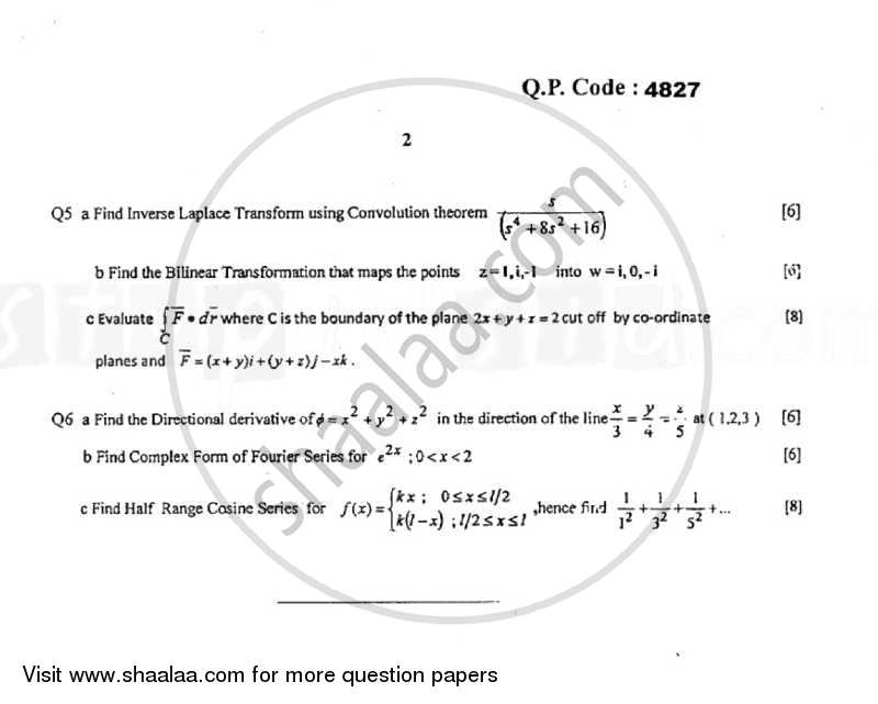 Applied Mathematics 3 2014-2015 - B.E. - Semester 3 (SE Second Year) - University of Mumbai question paper with PDF download