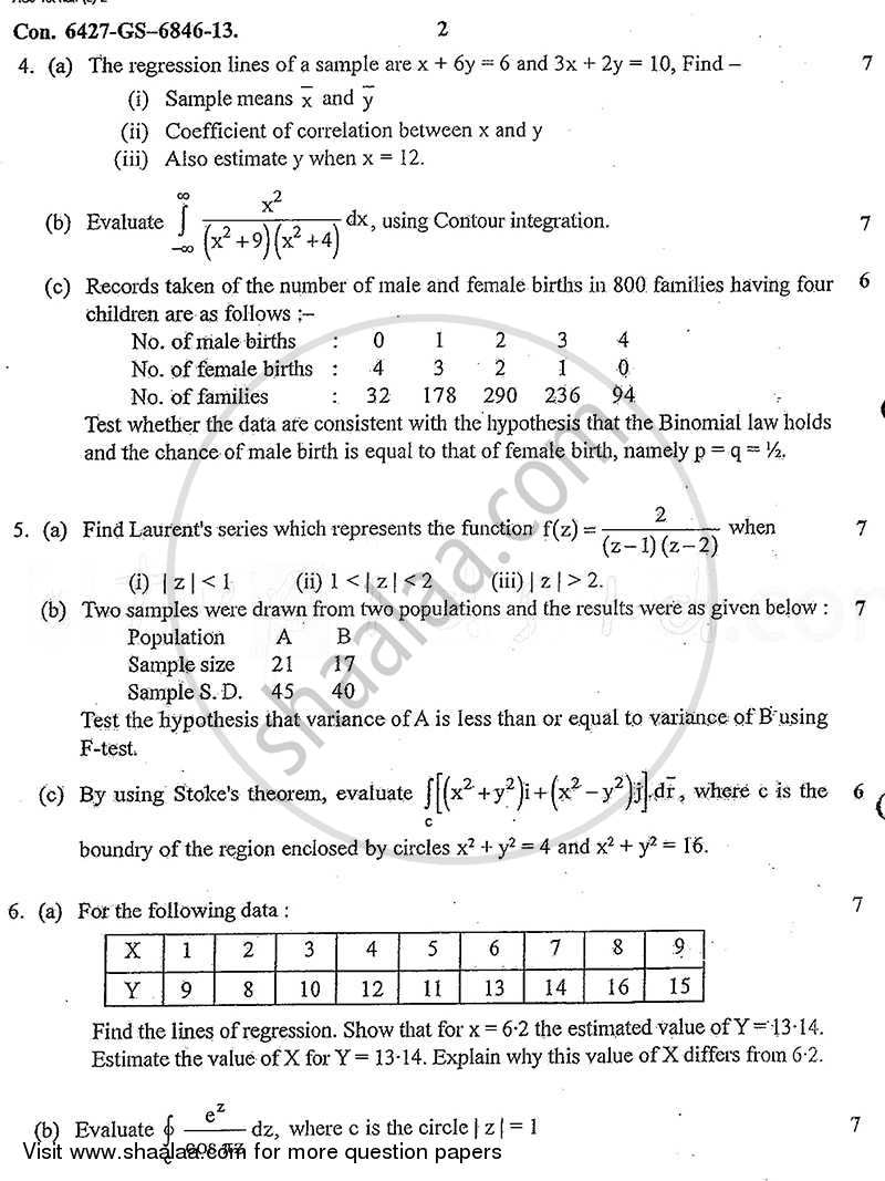 Applied Mathematics 4 2012-2013 - B.E. - Semester 4 (SE Second Year) - University of Mumbai question paper with PDF download