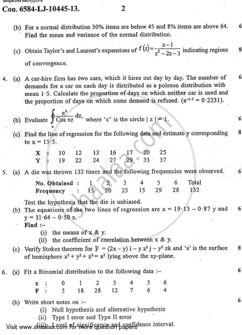 Applied Mathematics 4 2013-2014 - B.E. - Semester 4 (SE Second Year) - University of Mumbai question paper with PDF download