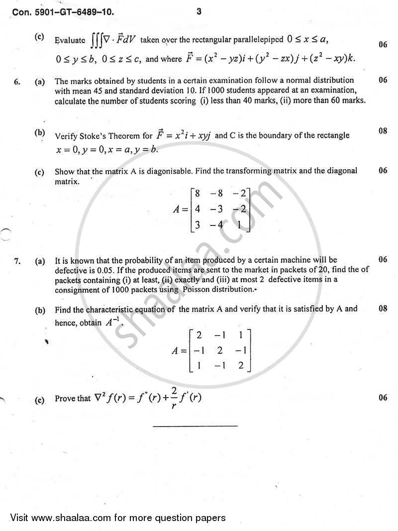 Applied Mathematics 4 2010-2011 - B.E. - Semester 4 (SE Second Year) - University of Mumbai question paper with PDF download