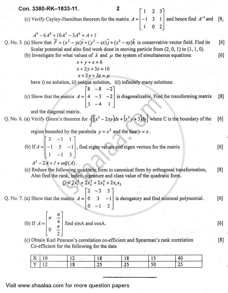 Applied Mathematics 4 2010-2011 - B.E. - Semester 4 (SE Second Year) - University of Mumbai question paper with PDF download