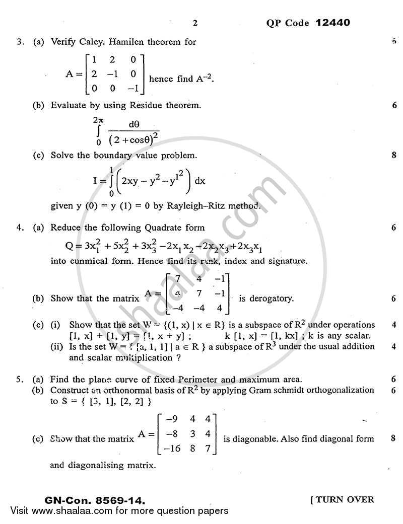 Applied Mathematics 4 2014-2015 - B.E. - Semester 4 (SE Second Year) - University of Mumbai question paper with PDF download
