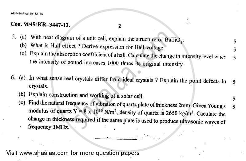 Applied Physics 1 2012-2013 - B.E. - Semester 1 (FE First Year) - University of Mumbai question paper with PDF download