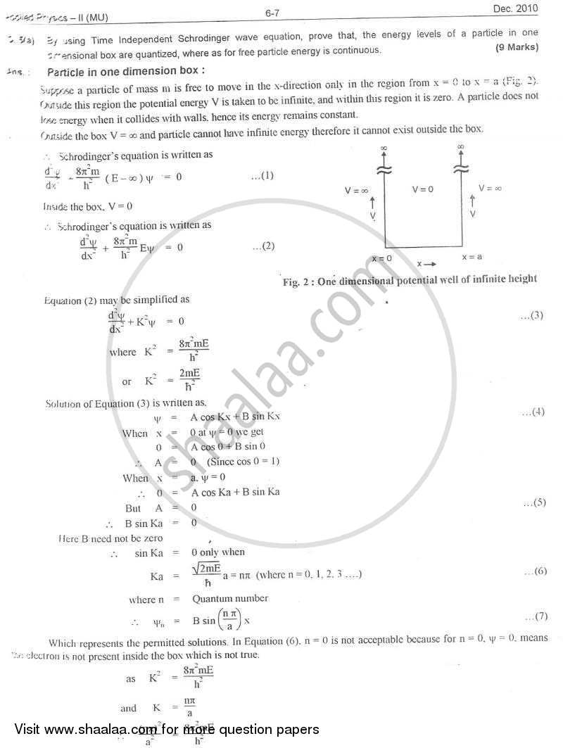 Applied Physics 2 2010-2011 - B.E. - Semester 2 (FE First Year) - University of Mumbai question paper with PDF download