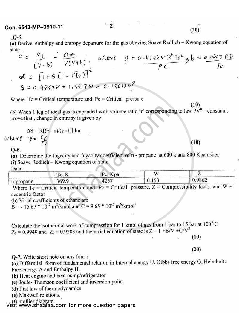 Chemical Engineering Economics 2011-2012 - B.E. - Semester 3 (SE Second Year) - University of Mumbai question paper with PDF download