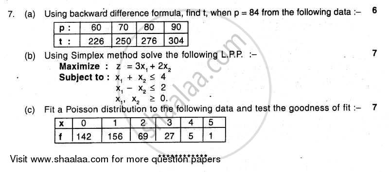 Computational Mathematics 2011-2012 - B.E. - Semester 4 (SE Second Year) - University of Mumbai question paper with PDF download