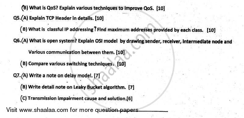 Computer Communication Network 2011-2012 - B.E. - Semester 7 (BE Fourth Year) - University of Mumbai question paper with PDF download