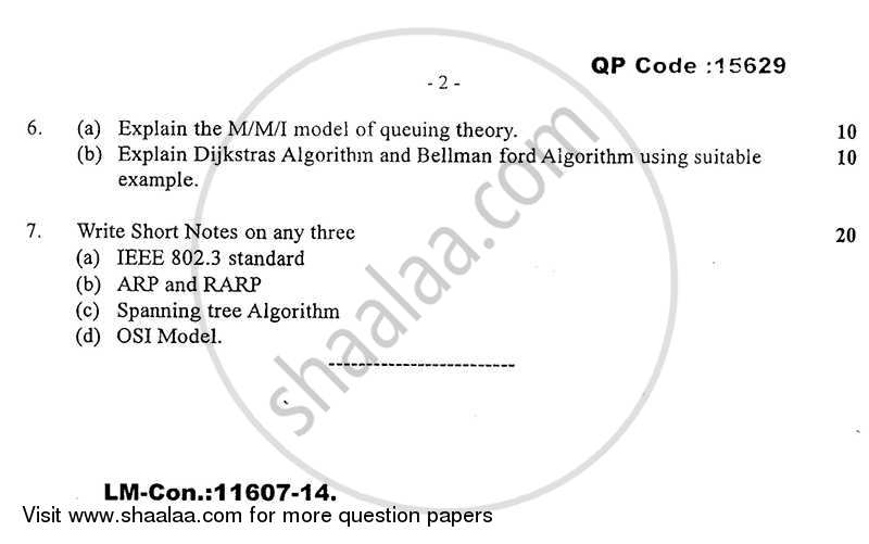 Computer Communication Network 2014-2015 - B.E. - Semester 7 (BE Fourth Year) - University of Mumbai question paper with PDF download