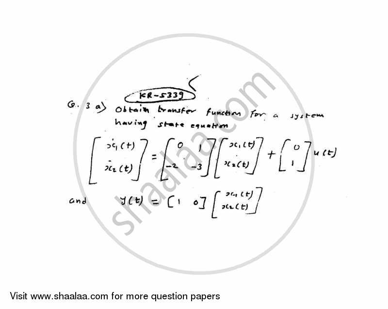Continuous Time Signals and System 2012-2013 - B.E. - Semester 5 (TE Third Year) - University of Mumbai question paper with PDF download