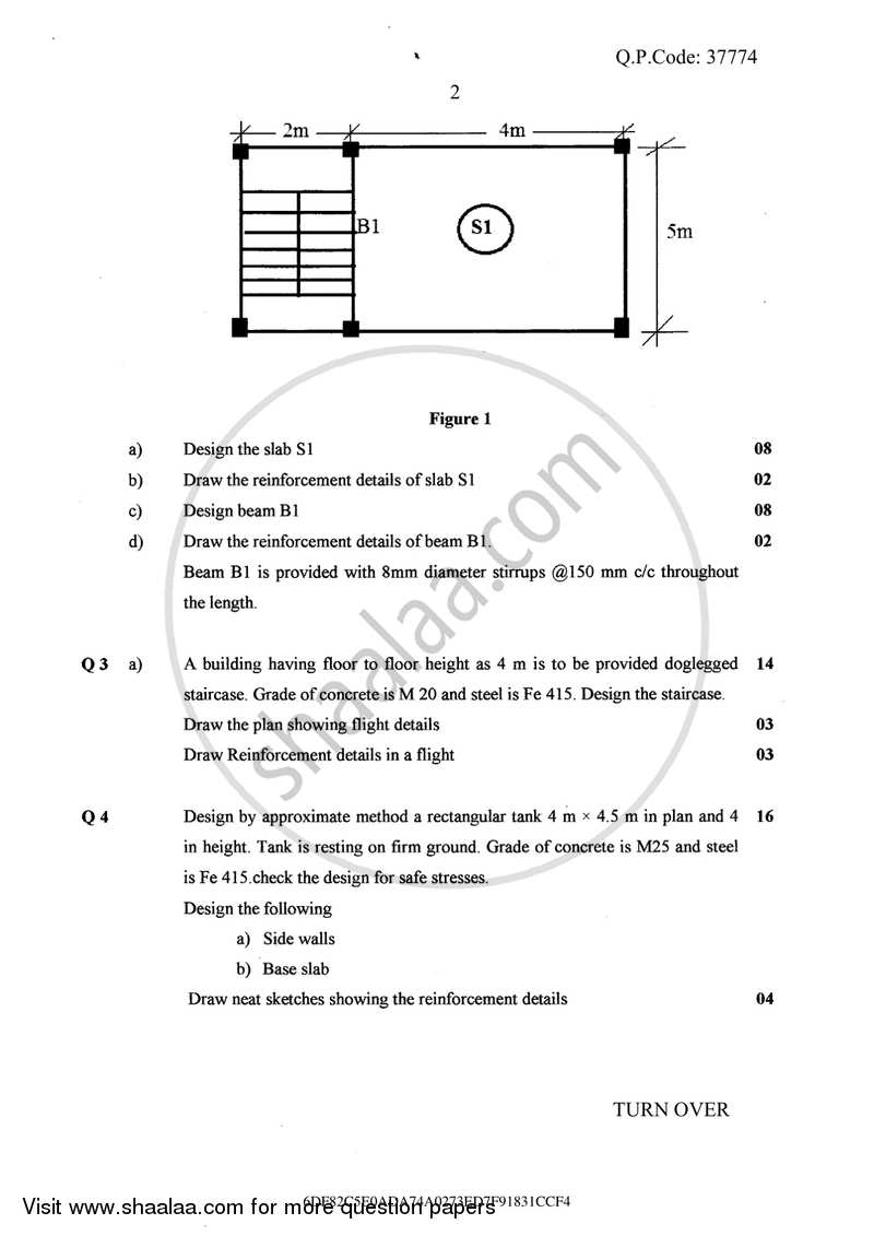 Design and Drawing of Reinforced Concrete Structures 2017-2018 - B.E. - Semester 8 (BE Fourth Year) - University of Mumbai question paper with PDF download