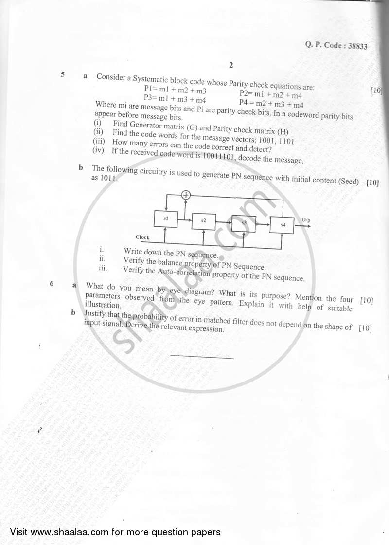 Digital Communication 2017-2018 - B.E. - Semester 6 (TE Third Year) - University of Mumbai question paper with PDF download