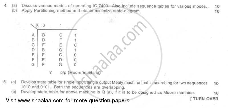 Digital System Design -2 2006-2007 - B.E. - Semester 4 (SE Second Year) - University of Mumbai question paper with PDF download