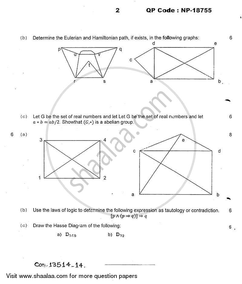Discrete Structures 2013-2014 - B.E. - Semester 3 (SE Second Year) - University of Mumbai question paper with PDF download