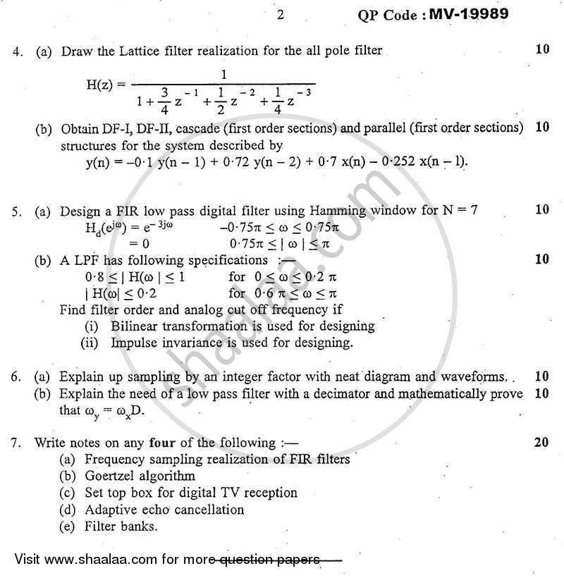 Discrete Time Signal Processing 2013-2014 - B.E. - Semester 7 (BE Fourth Year) - University of Mumbai question paper with PDF download