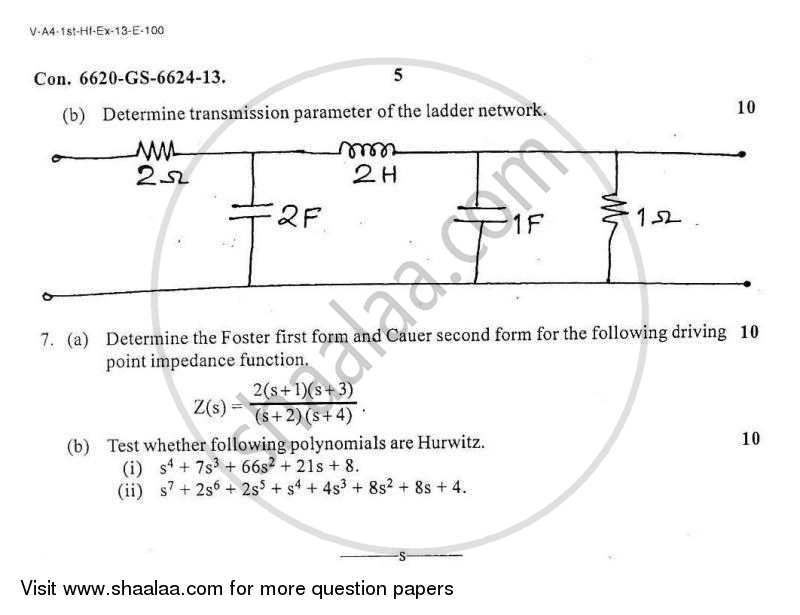 Electrical Networks 1 2012-2013 - B.E. - Semester 3 (SE Second Year) - University of Mumbai question paper with PDF download