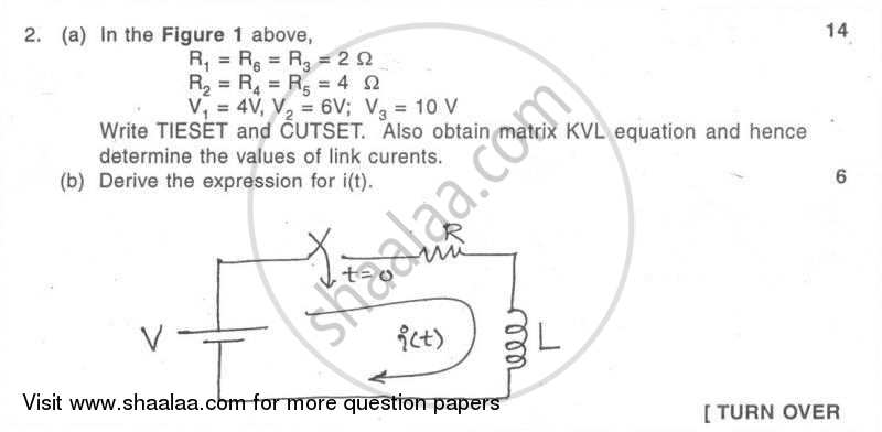 Electrical Networks Analysis and Synthesis 2008-2009 - B.E. - Semester 3 (SE Second Year) - University of Mumbai question paper with PDF download