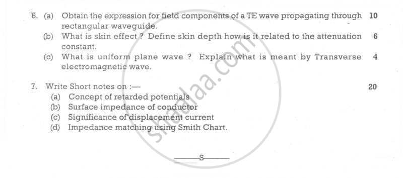 Electromagnetic Engineering 2008-2009 - B.E. - Semester 5 (TE Third Year) - University of Mumbai question paper with PDF download