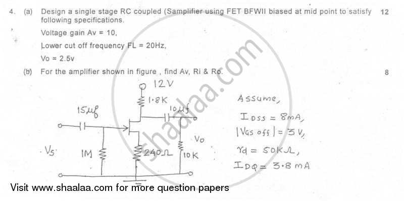 Electronic Circuit Analysis and Design 1 2005-2006 - B.E. - Semester 3 (SE Second Year) - University of Mumbai question paper with PDF download