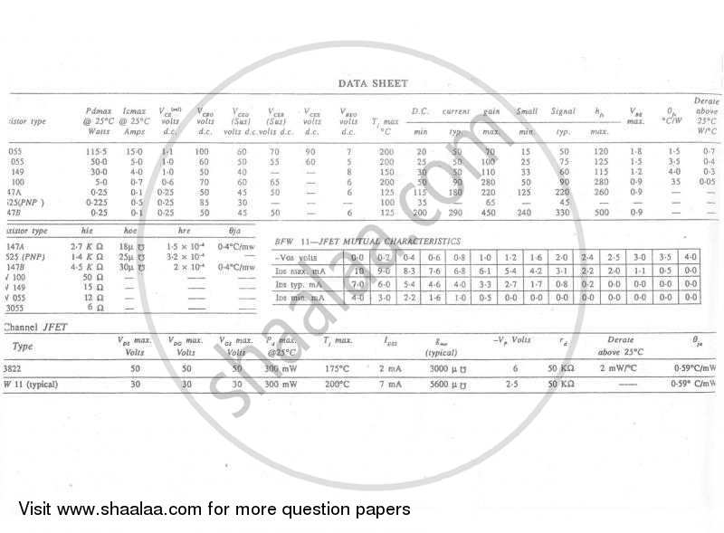 Electronic Circuit Analysis and Design 1 2007-2008 - B.E. - Semester 3 (SE Second Year) - University of Mumbai question paper with PDF download